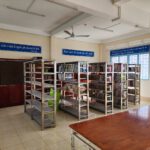 inside Nguyen Trai school's library